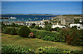 View over Hugh Town from Buzza Tower