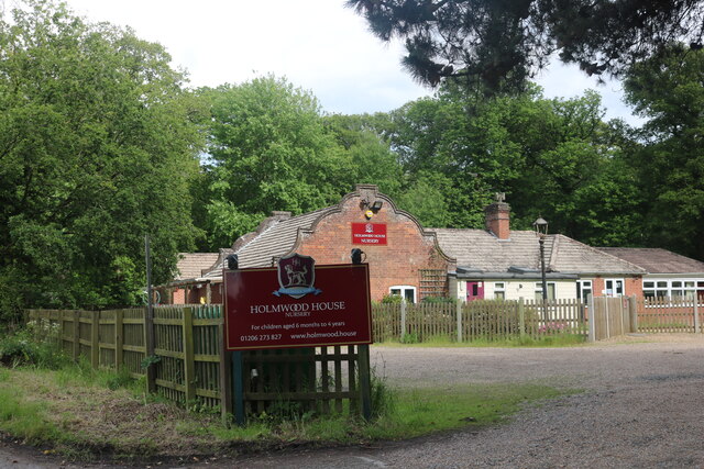 Holmwood House Nursery on Coach Road,... © David Howard cc-by-sa/2.0 ...