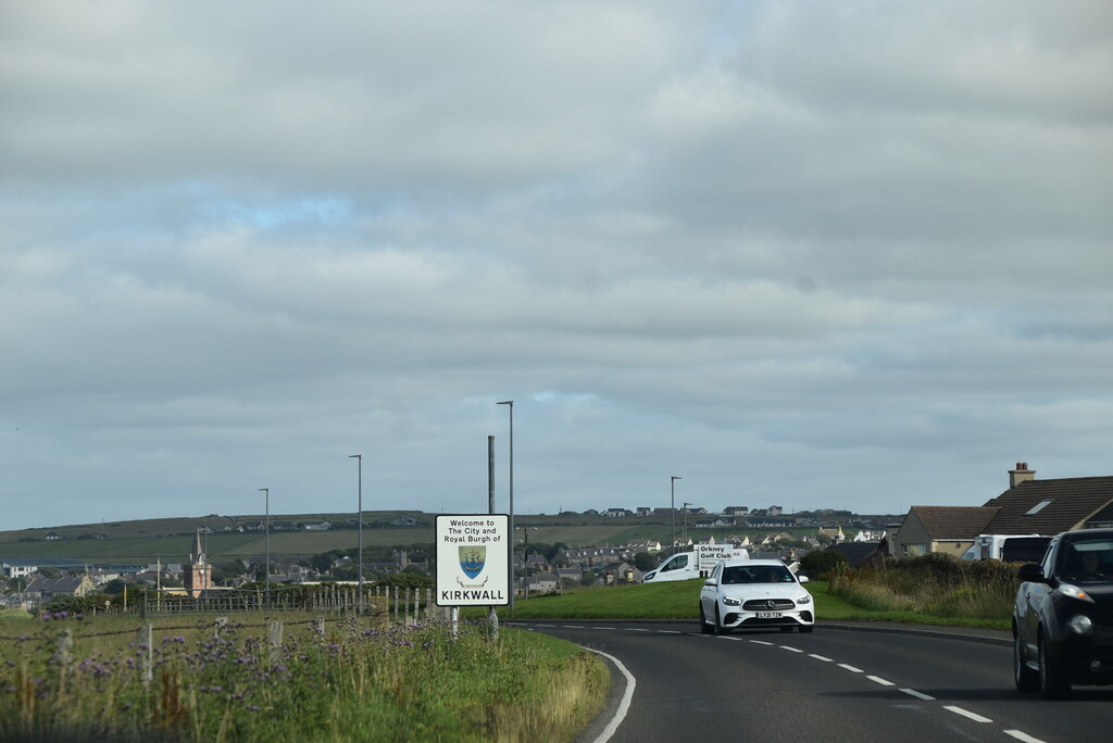 Welcome to Kirkwall, A965 © N Chadwick cc-by-sa/2.0 :: Geograph Britain ...