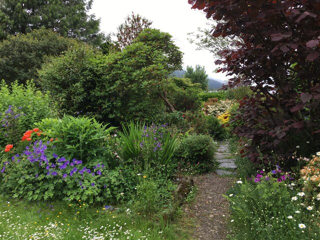 Secret garden, Glencoe village © Steven Brown :: Geograph Britain and ...