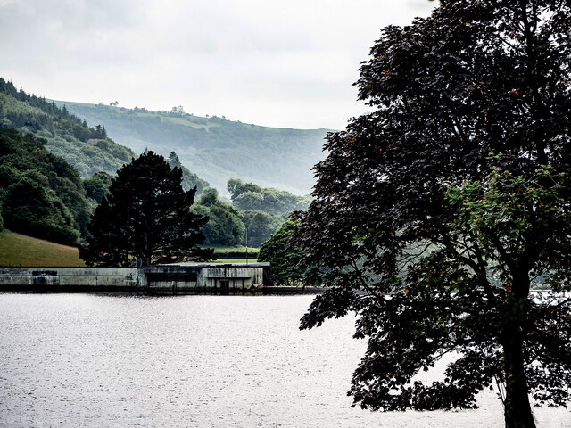 Cwm Rheidol reservoir and dam © John Lucas :: Geograph Britain and Ireland