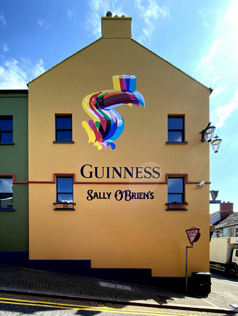 Guinness mural, Sally O'Brien's, Omagh © Kenneth Allen :: Geograph ...