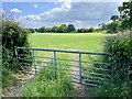 Gate into field