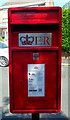 Close up, Elizabeth II postbox on Chantry Drive, East Ayton