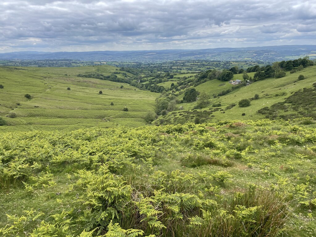 Valley leading westwards off Brown Clee © Andrew Shannon cc-by-sa/2.0 ...