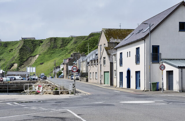 Buildings alongside A9 at Scrabster © Trevor Littlewood cc-by-sa/2.0 ...