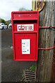 Close up, Elizabeth II postbox on Blackbrook Road