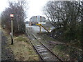 View from a charter train - Industrial premises near River Neath