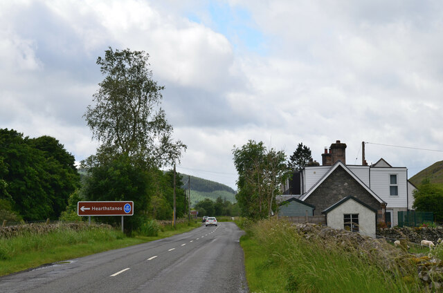 The A701 near the Crook Inn © Jim Barton cc-by-sa/2.0 :: Geograph ...