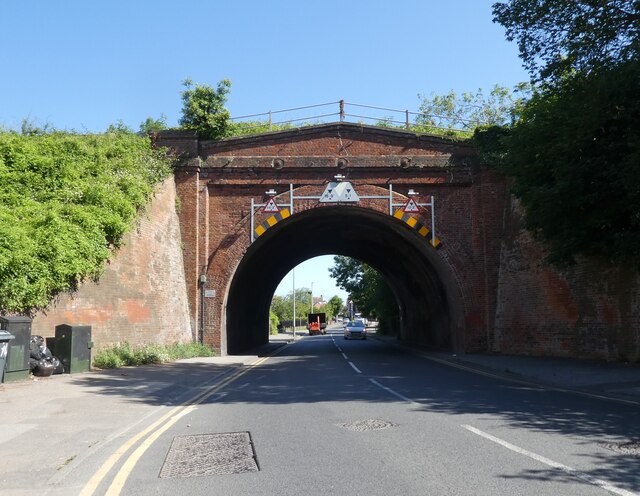 Railway Bridge on Canterbury Road © Roger Cornfoot :: Geograph Britain ...