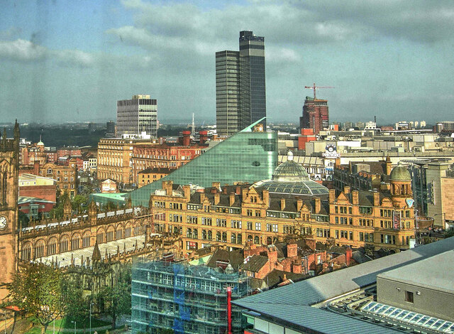 Manchester panorama © Mrs Anna Walton cc-by-sa/2.0 :: Geograph Britain ...