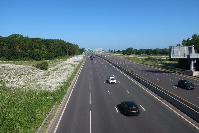 A14 away from Cambridge © Hugh Venables cc-by-sa/2.0 :: Geograph ...