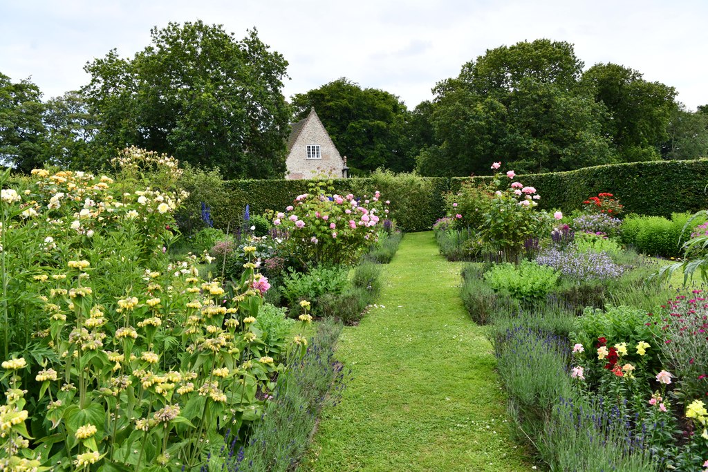 Swafield Hall Open Day: Formal borders © Michael Garlick cc-by-sa/2.0 ...