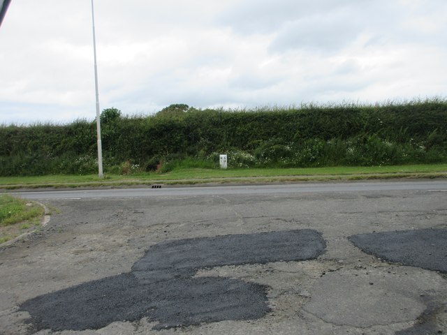 A192 Milestone outside Morpeth © Scott Cormie :: Geograph Britain and ...