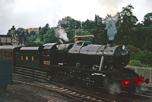 8233 at Bridgnorth Station in 1972 © Roger D Kidd :: Geograph Britain ...