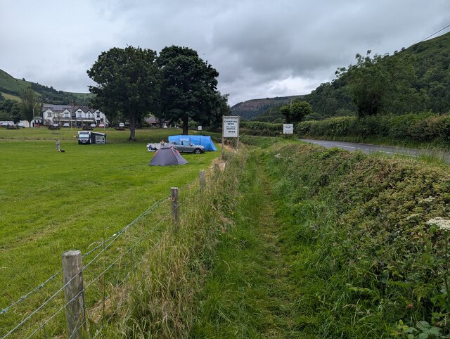 Roadside path next to Abbey Grange Camp... © TCExplorer :: Geograph ...