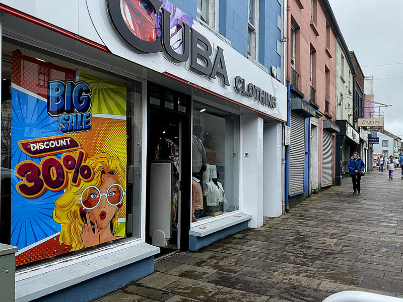 Colourful window, Cuba Clothing, Omagh © Kenneth Allen cc-by-sa/2.0 ...