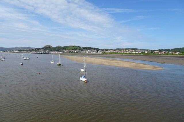 Conwy estuary from the road bridge © DS Pugh :: Geograph Britain and ...