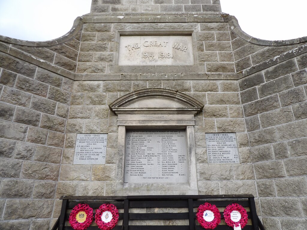 Helmsdale War Memorial © David Bremner cc-by-sa/2.0 :: Geograph Britain ...