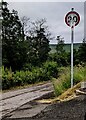 Paint-daubed 20 sign, Blaenavon