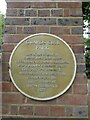 Plaque at the entrance of Horse Guards Drive