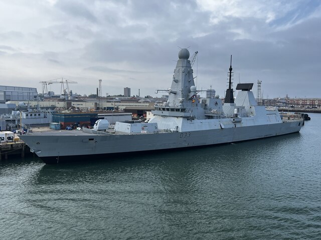 HMS Dauntless in Portsmouth Harbour © Andrew Abbott cc-by-sa/2.0 ...