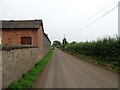 Coole Lane beside Brickwall Farm