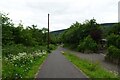 Cycle path south of Abercanaid Industrial Estate