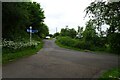 Cycle path sign south of Abercanaid Industrial Estate