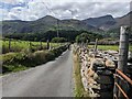 The Nantmor to Nantgwynant road near Llyndy Uchaf