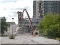 Demolition of the former tax office in Llanishen