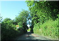 The A345 south at the Oare village sign