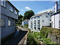 The River Lim and Sherborne Buildings, Lyme Regis