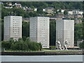 Firth of Clyde Architecture : Bay Street tower blocks, Port Glasgow