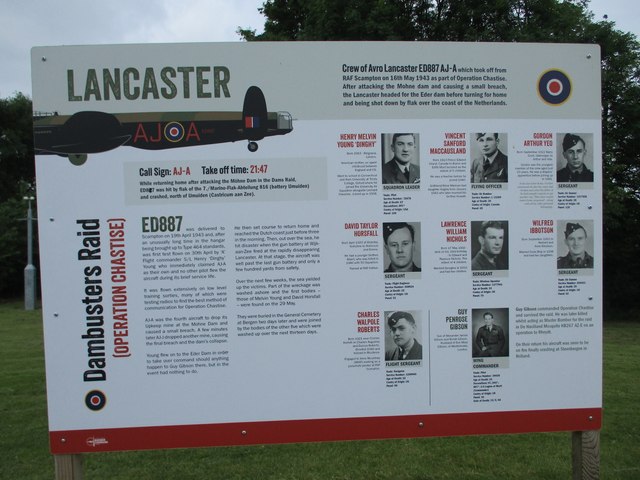 Information  board  on  just  one  bomber  lost