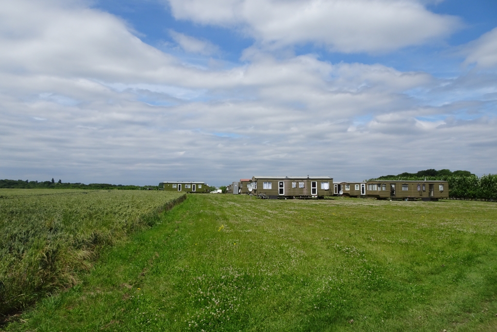 Fields and static caravans at Wested... © DS Pugh cc-by-sa/2.0 ...