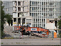 Demolition of the former tax office in Llanishen