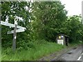 Bus shelter at Palmers Cross on A281