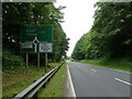 A470 approaching roundabout, Llanidloes