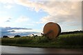 Field and cable reel by Thetford Road, Gasthorpe