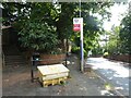 Bus stop and two footpaths off Church Road