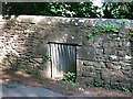 Blocked sheep hole in Spital Lane