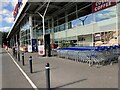 The facade of Tesco store, Toftwood, Dereham