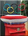 Olympic postbox topper at Boxgrove