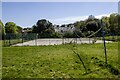 Tennis court at Compton Place, Eastbourne, East Sussex