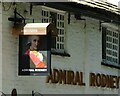 Sign for the Admiral Rodney, Prestbury