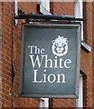 Sign for the White Lion, Macclesfield