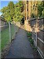 Footpath past The Priory School, Dorking