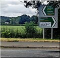 A438 directions, Glasbury, Powys