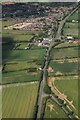 A46 approaching Laceby Crossroads: aerial 2024